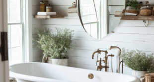 24 Charming Ideas for a Stunning Farmhouse Bathroom Makeover