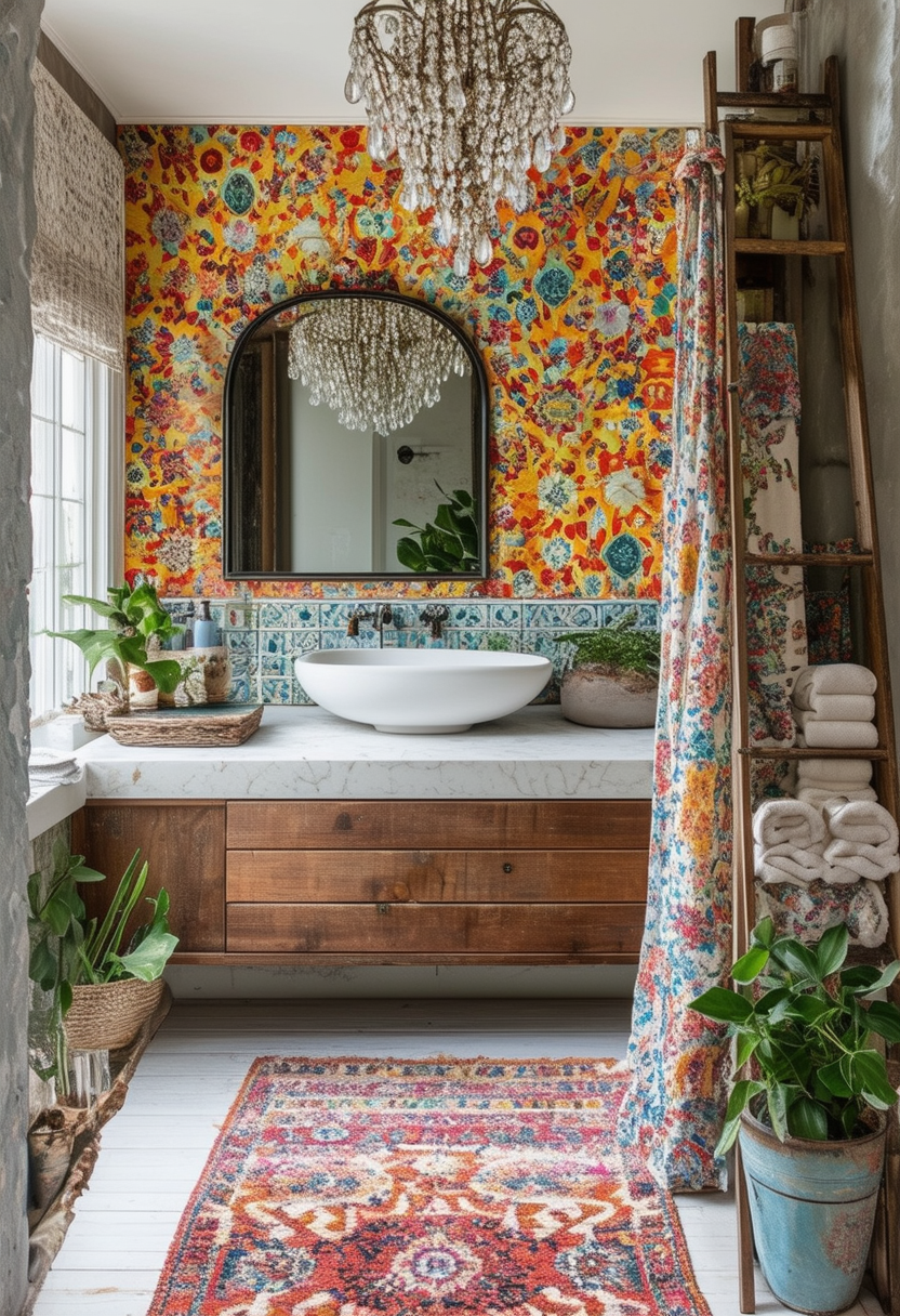 24 Creative Elements for an Eclectic Bathroom Makeover