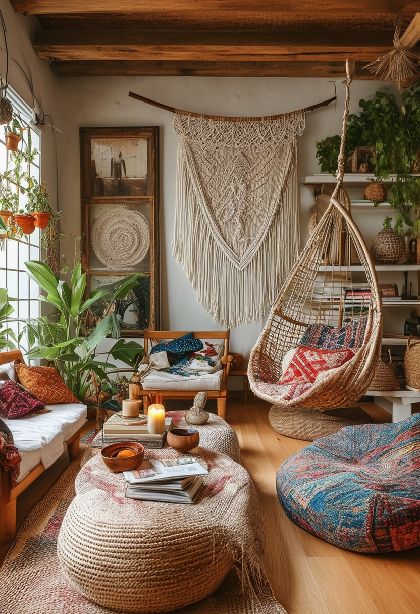 24 Creative Ideas for a Stunning Boho Living Room Makeover