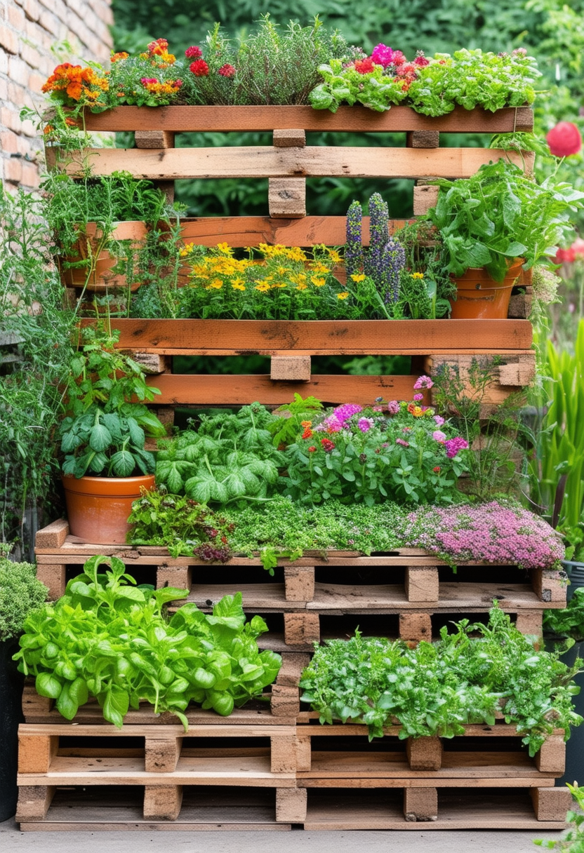 24 Inspiring Ideas for Creative Pallet Garden Designs