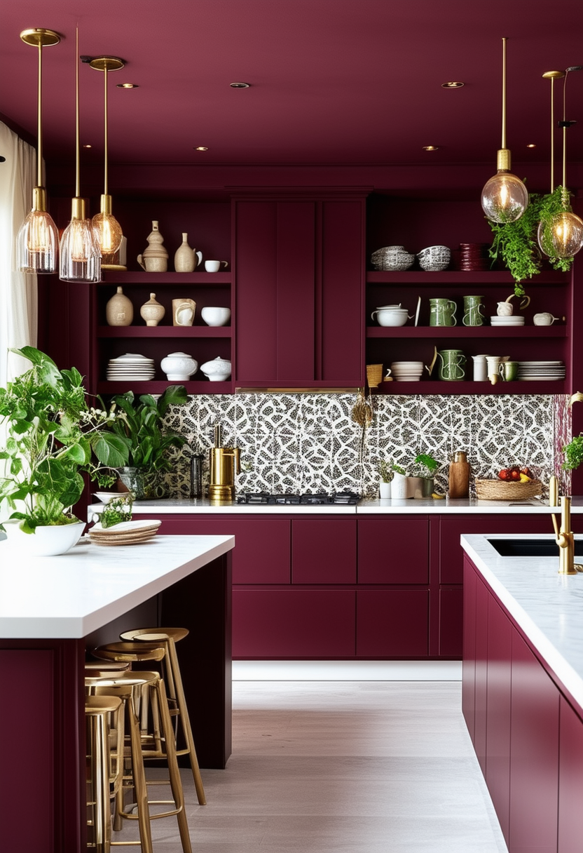 Inspiring Ideas to Elevate Your Burgundy Kitchen Design