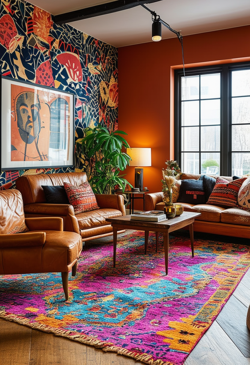 24 Unique Elements for a Stunning Eclectic Living Room