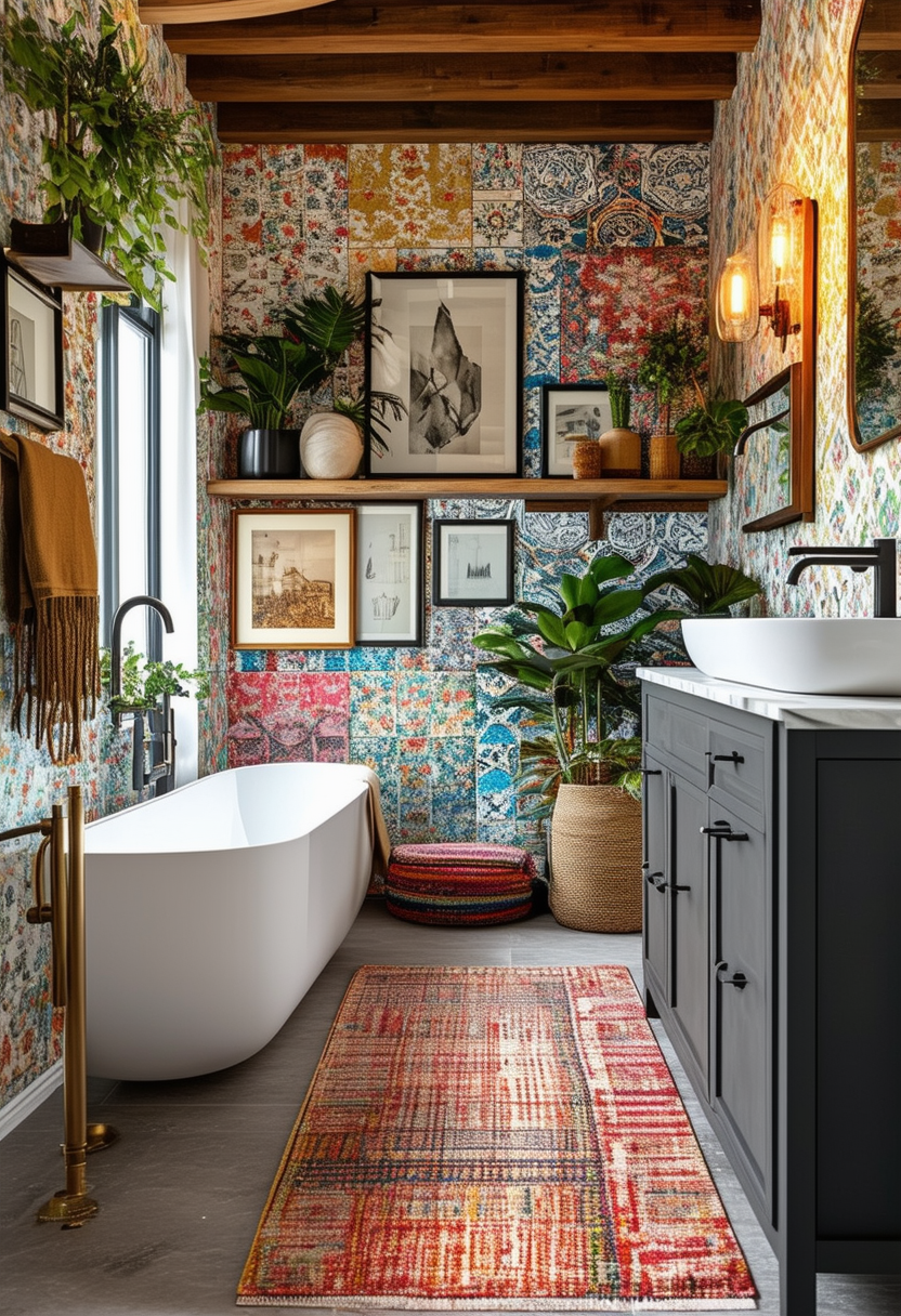 24 Unique Elements to Create Your Dream Eclectic Bathroom