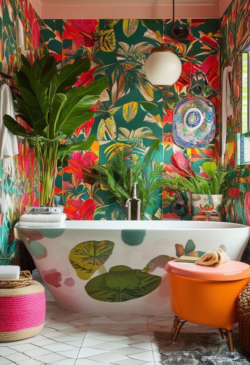 24 Unique Ideas for an Eclectic Bathroom Makeover