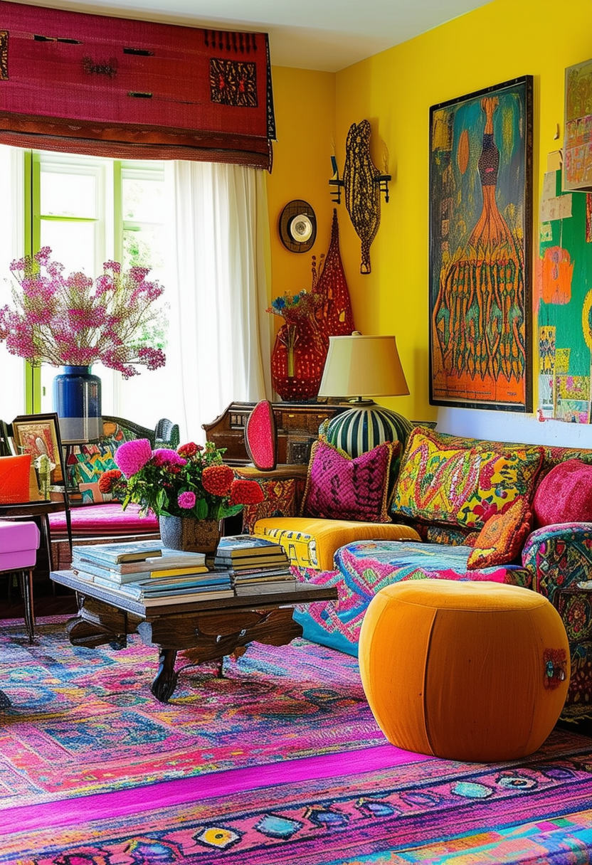 Unique Touches for an Eclectic Living Room Revamp