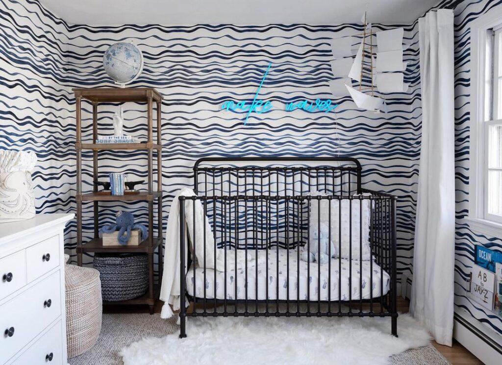 A⁣ nautical theme with ⁢soft blues and whites creates a⁣ calming Boy Nursery