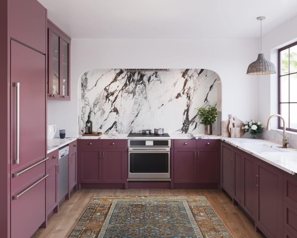 Choose rich burgundy cabinets for a ⁤bold, elegant⁣ statement in your Burgundy Kitchen