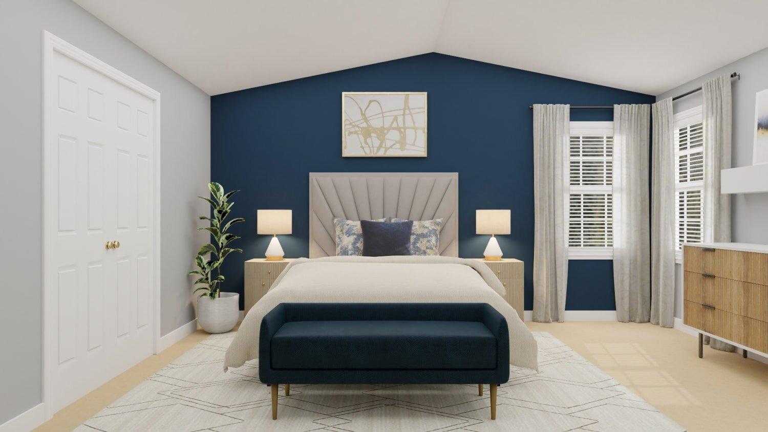 Paint an accent wall to add ‌character to‍ your small bedroom