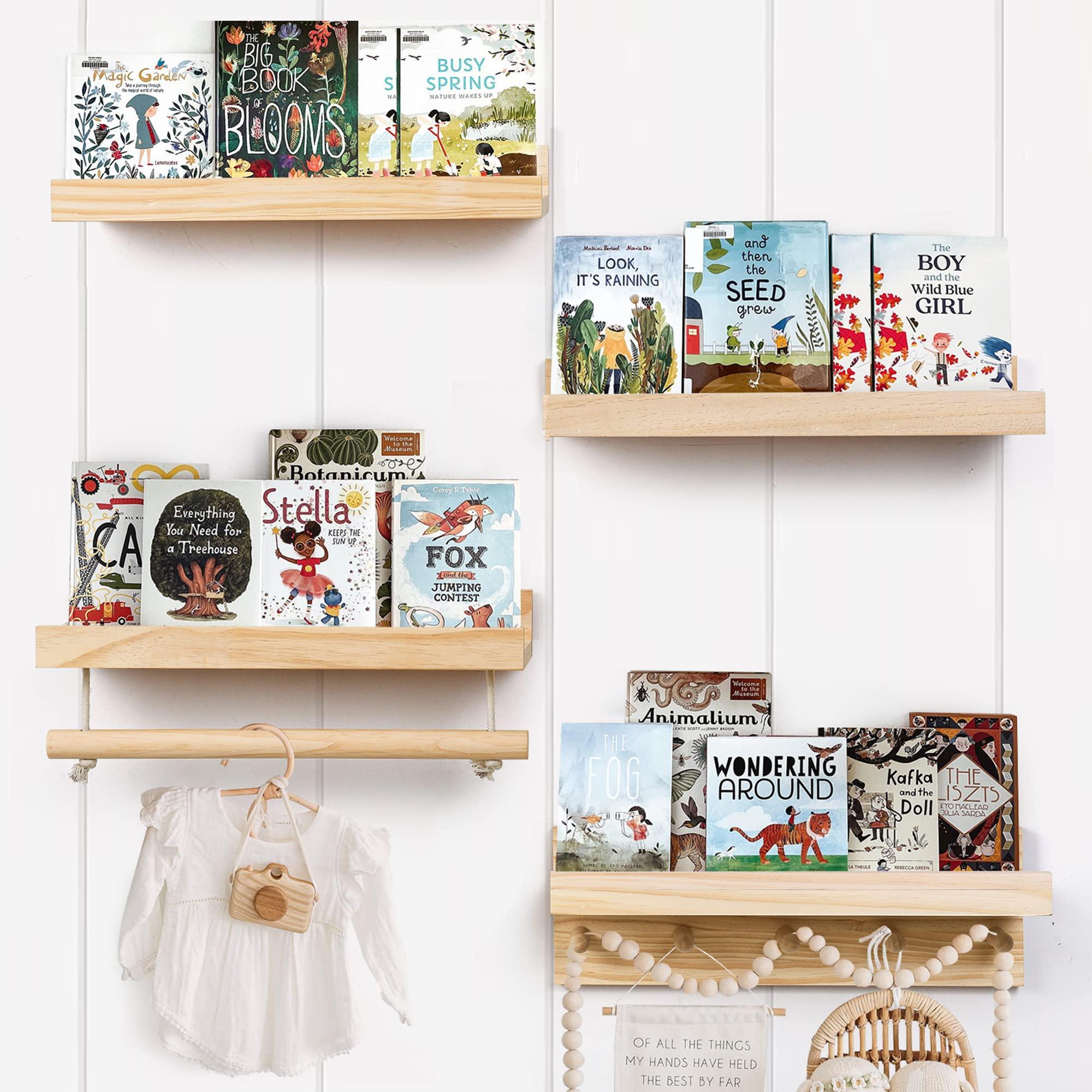 Install floating shelves ⁤for books in your Nursery Nook