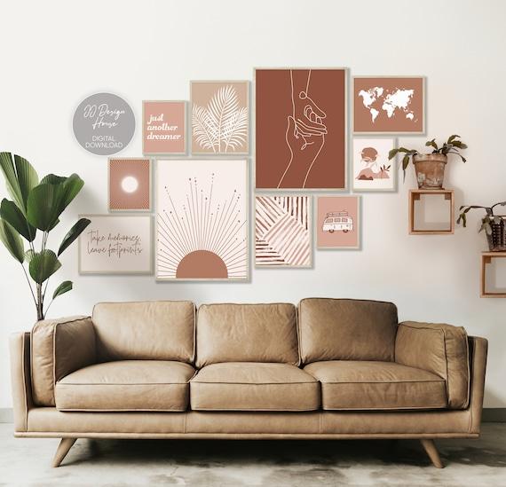 Hang a gallery wall with art⁤ that inspires love and wanderlust in your Boho ‍Living Room