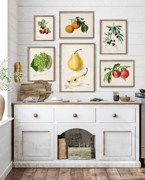 Charming wall art showcases your personal style in the farmhouse kitchen