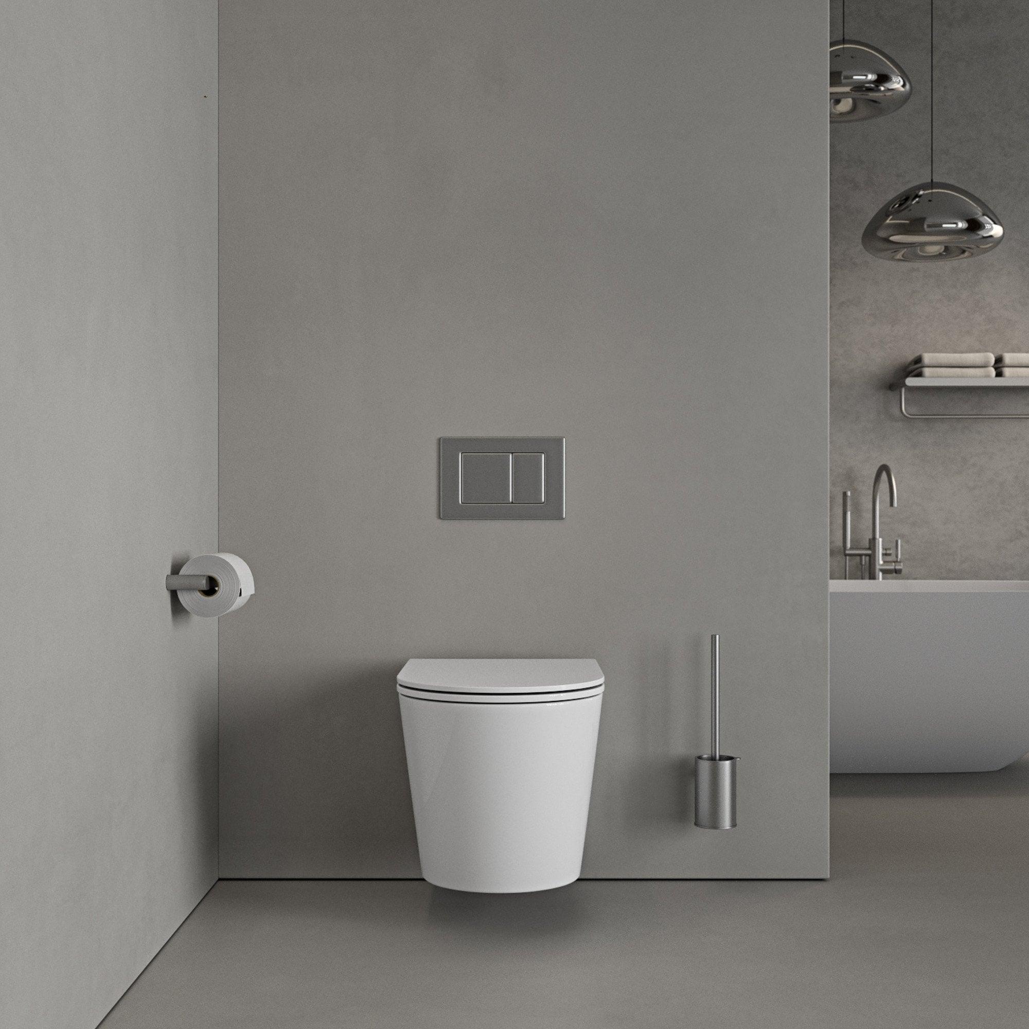 Choose a wall-mounted toilet for a sleek, ⁤modern silhouette