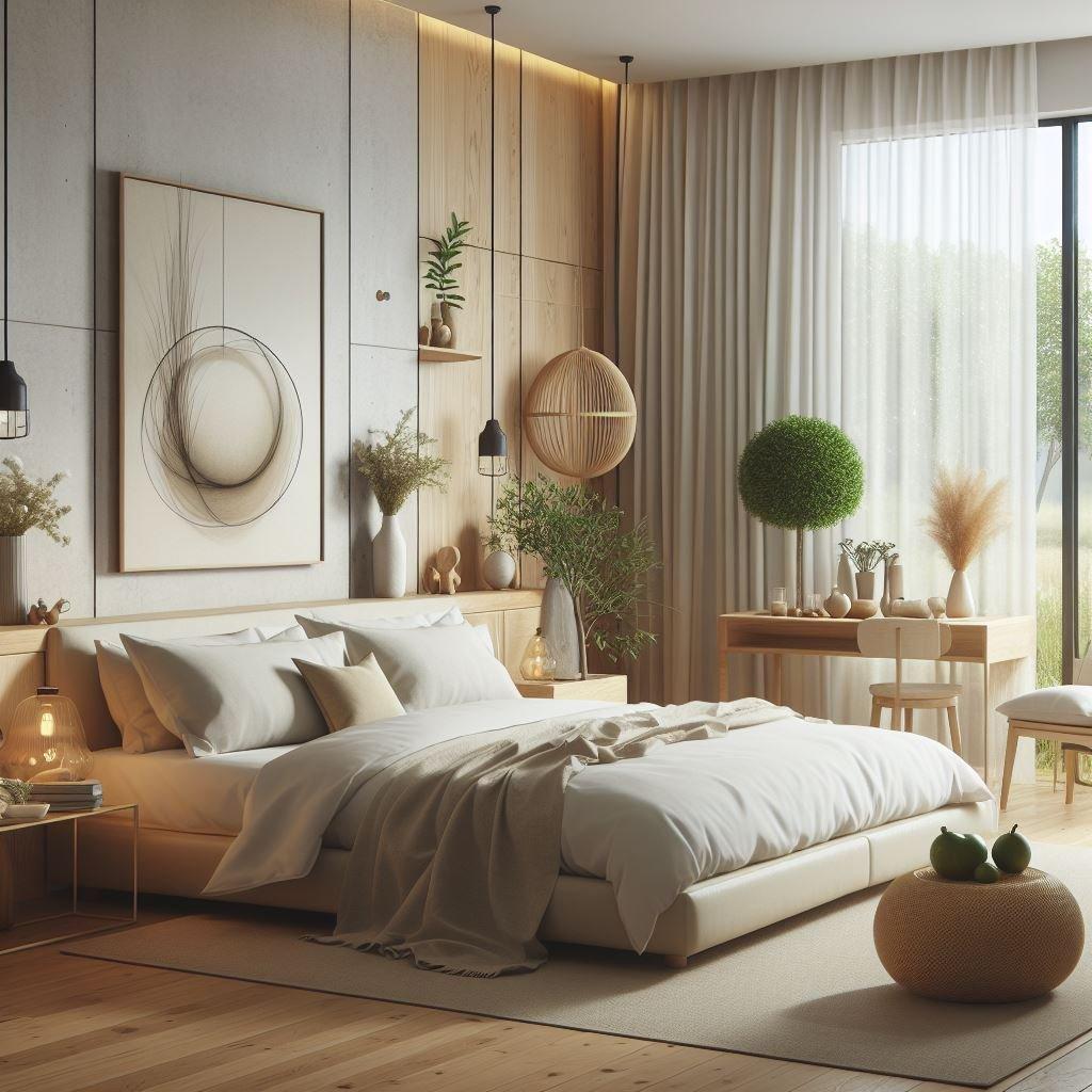 Modern Bedroom: Clean lines and ⁢sleek furnishings create ​a sophisticated space