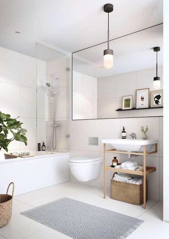 Minimalist bathroom⁣ aesthetics create ​a ​serene and​ uncluttered environment