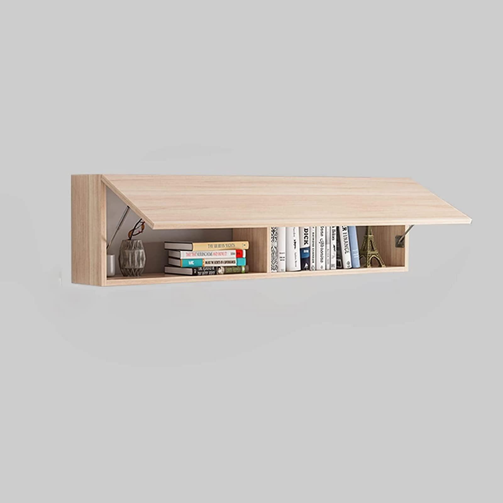 Floating shelves ​provide stylish storage in your​ minimalist bedroom