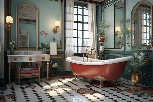 Choose a freestanding ⁣bathtub for ⁢a luxurious eclectic bathroom