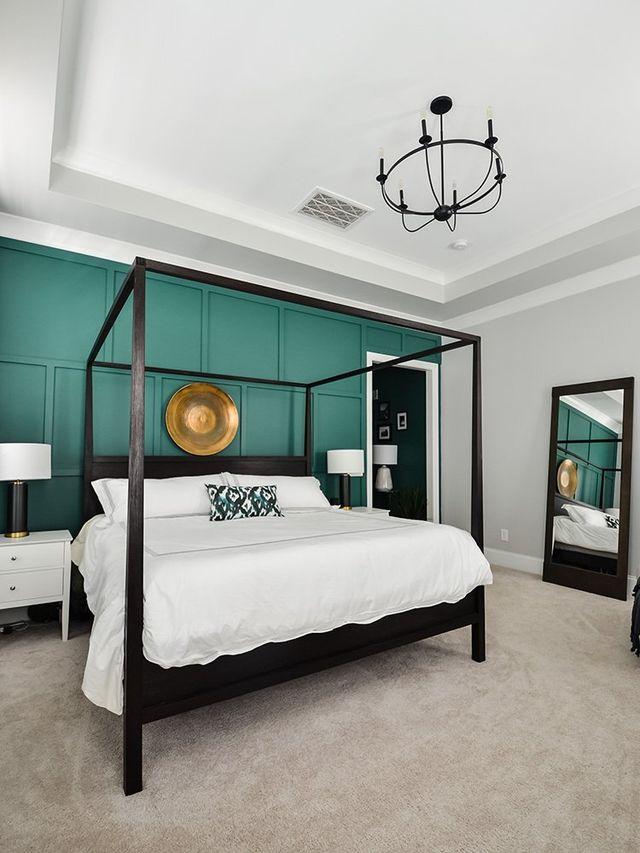 Bold Accent ⁣Walls: ⁣Transforming your bedroom trend with striking colors