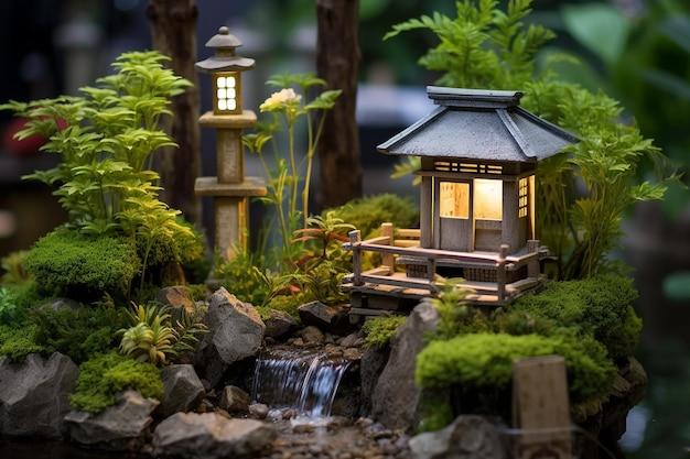 Soft lighting ​highlights features and ⁢invites evening tranquility‌ to your Zen Garden