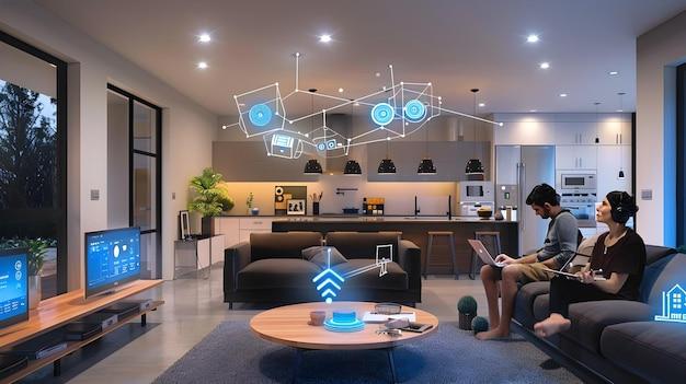 Smart technology seamlessly integrates functionality in your Living Room