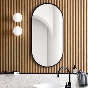 Explore bold​ shapes in mirrors for your eclectic bathroom