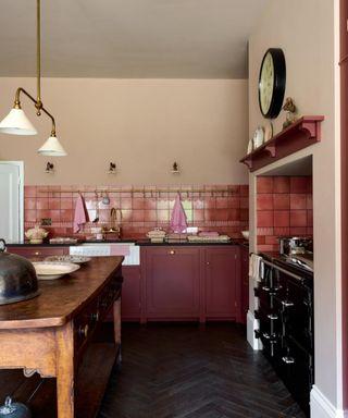 Create cozy seating areas to enhance social interactions in your Burgundy Kitchen