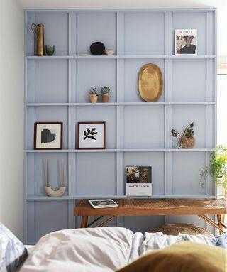 Bedroom Trend: Open shelving presenting personal touches and easy access