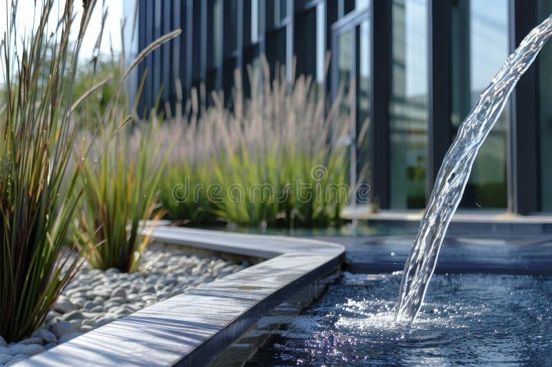 Incorporate a lovely water feature for soothing sounds in front ⁤yard landscaping