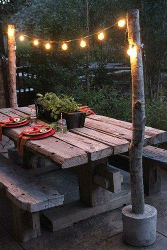 Incorporate fairy lights into a nighttime Pallet Garden for magical evenings outdoors