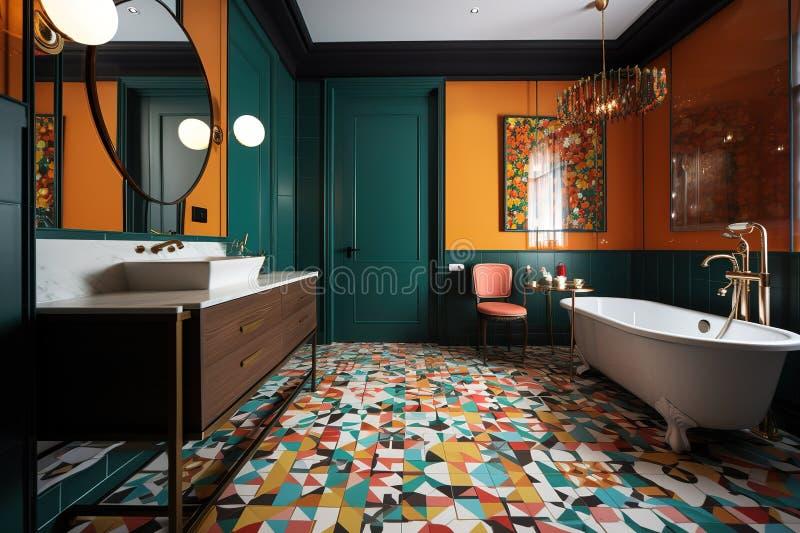 Bold ‍accent colors for an ⁤invigorating feel in your eclectic bathroom