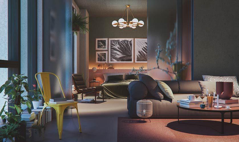 Layered lighting creates a cozy living room ambiance ⁣for any occasion