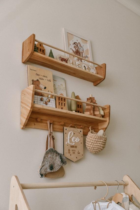 Floating shelves​ to display‍ books‌ and toys in your nursery nook