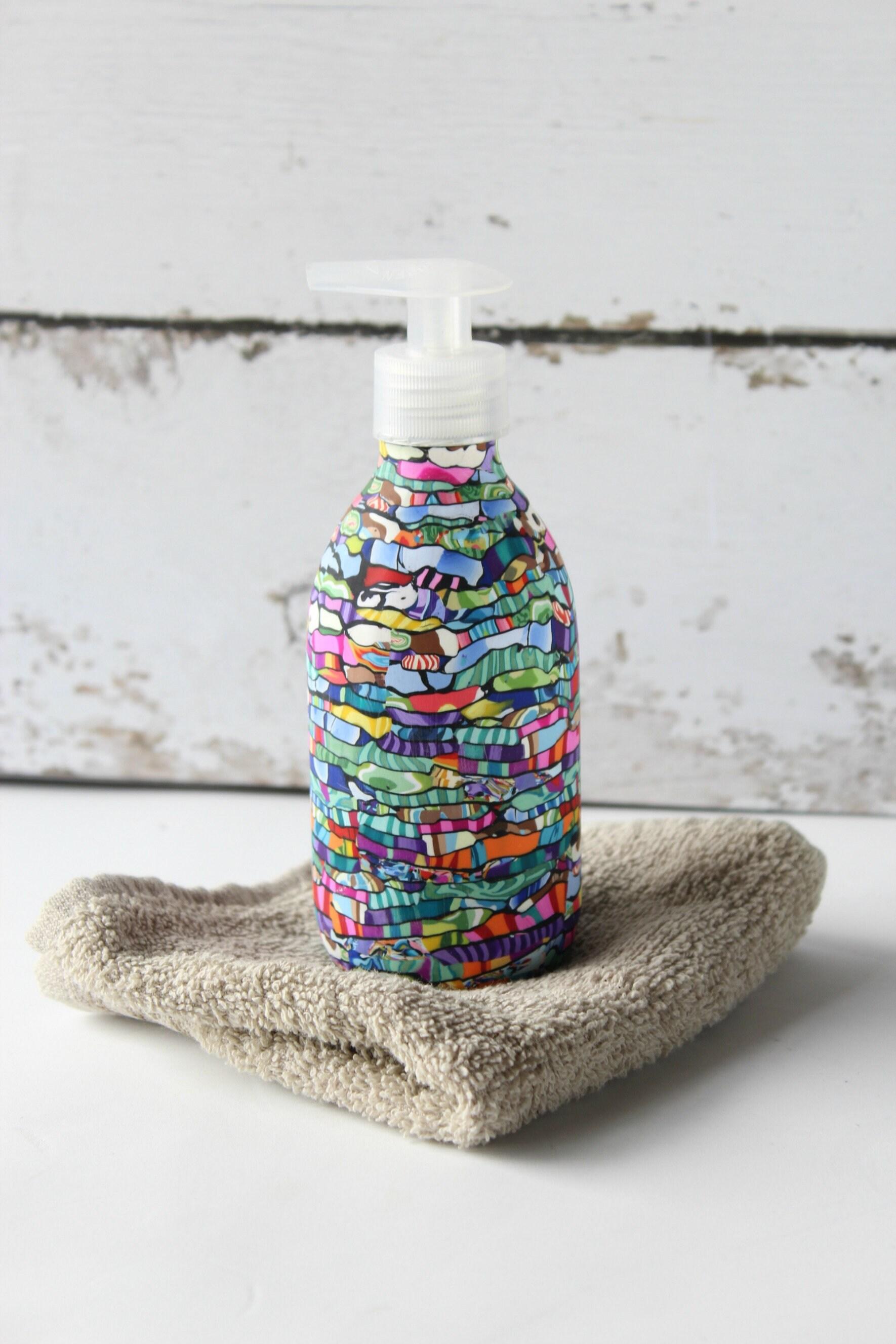 Add playful accents like funky soap dispensers for a fun vibe