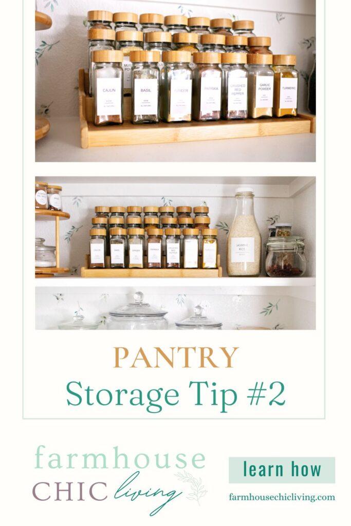 A farmhouse kitchen pantry for organized storage and easy access to ingredients