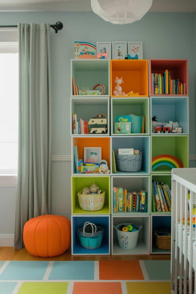 Color-coordinated⁣ storage solutions for ⁤a tidy Nursery Nook