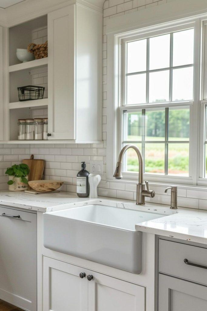 Subway tile backsplashes for a timeless look in your farmhouse kitchen