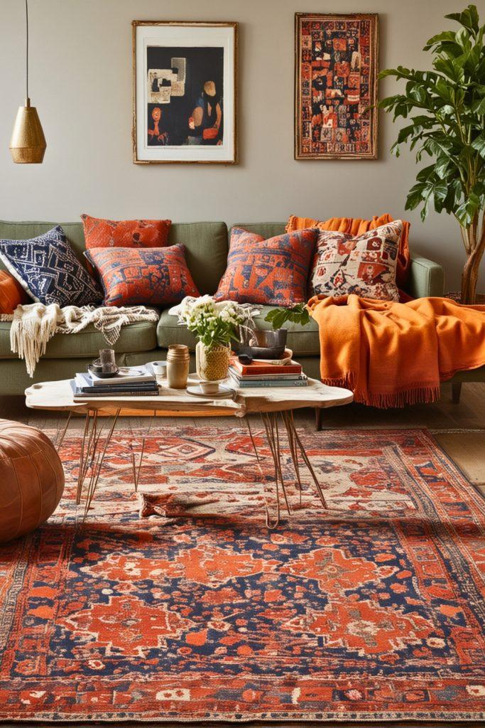 Layer varied ‍textures ⁢through fabrics in your Boho Living Room‌ for depth