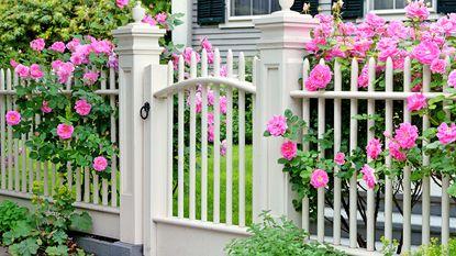 Install‍ a​ charming fence to frame your unique front yard landscaping vision