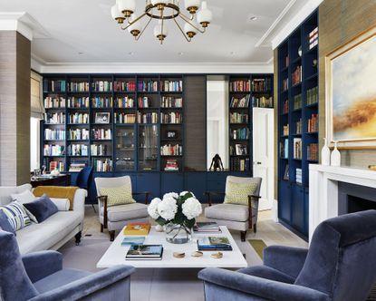 A stylish bookshelf provides both storage and character in your living room