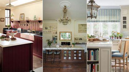 Pair white cabinets with a Burgundy Kitchen island ‍for a stunning⁢ contrast