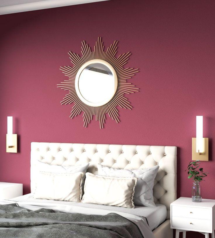 Incorporate soft gold accents for a luxurious Burgundy Bedroom look