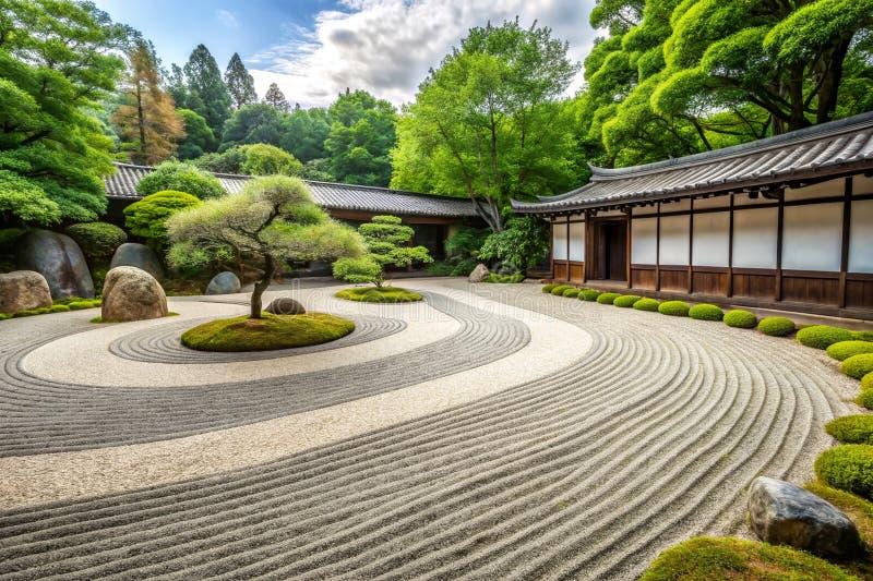 Tranquil pathways guide you to peaceful corners of your Zen Garden