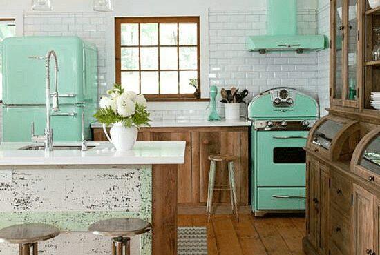 Explore vintage appliances that lend a nostalgic charm to your modern kitchen