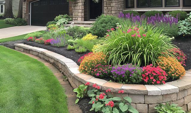 Introduce colorful⁤ flower beds to enhance ​curb appeal in front yard landscaping