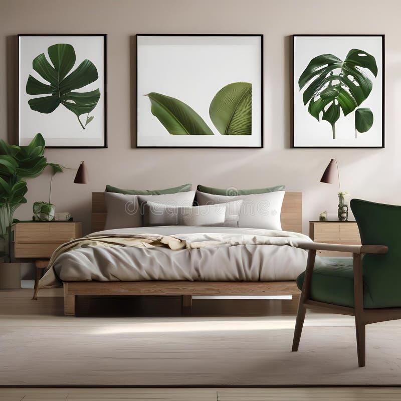 Nature-inspired bedroom: ​Bring the outdoors in with botanical elements and earthy tones