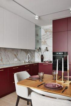 Paint the⁢ ceiling white to open ⁢up your Burgundy Kitchen ‍space