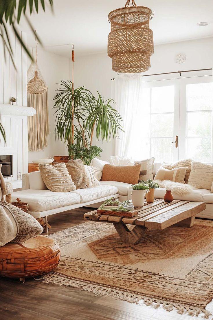 Use a neutral color palette as ‌a backdrop for your⁤ Boho Living Room decor