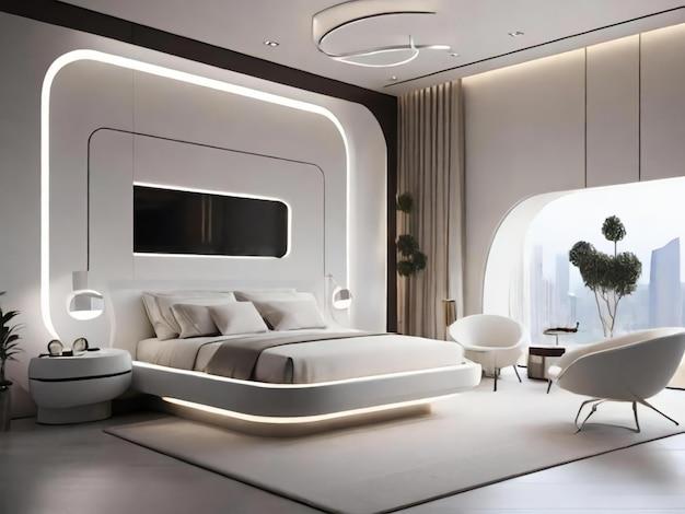 Futuristic Bedroom: Incorporate sleek‌ designs and ⁢technology for innovation