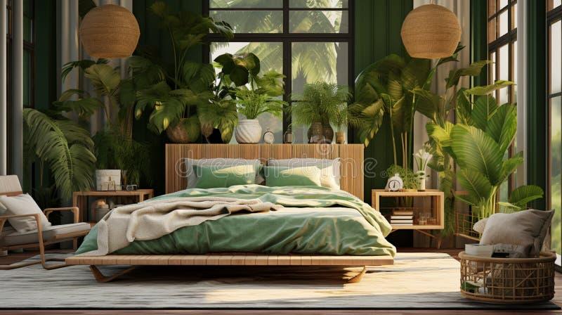 Zen Bedroom: Foster tranquility with natural elements and soothing⁤ colors