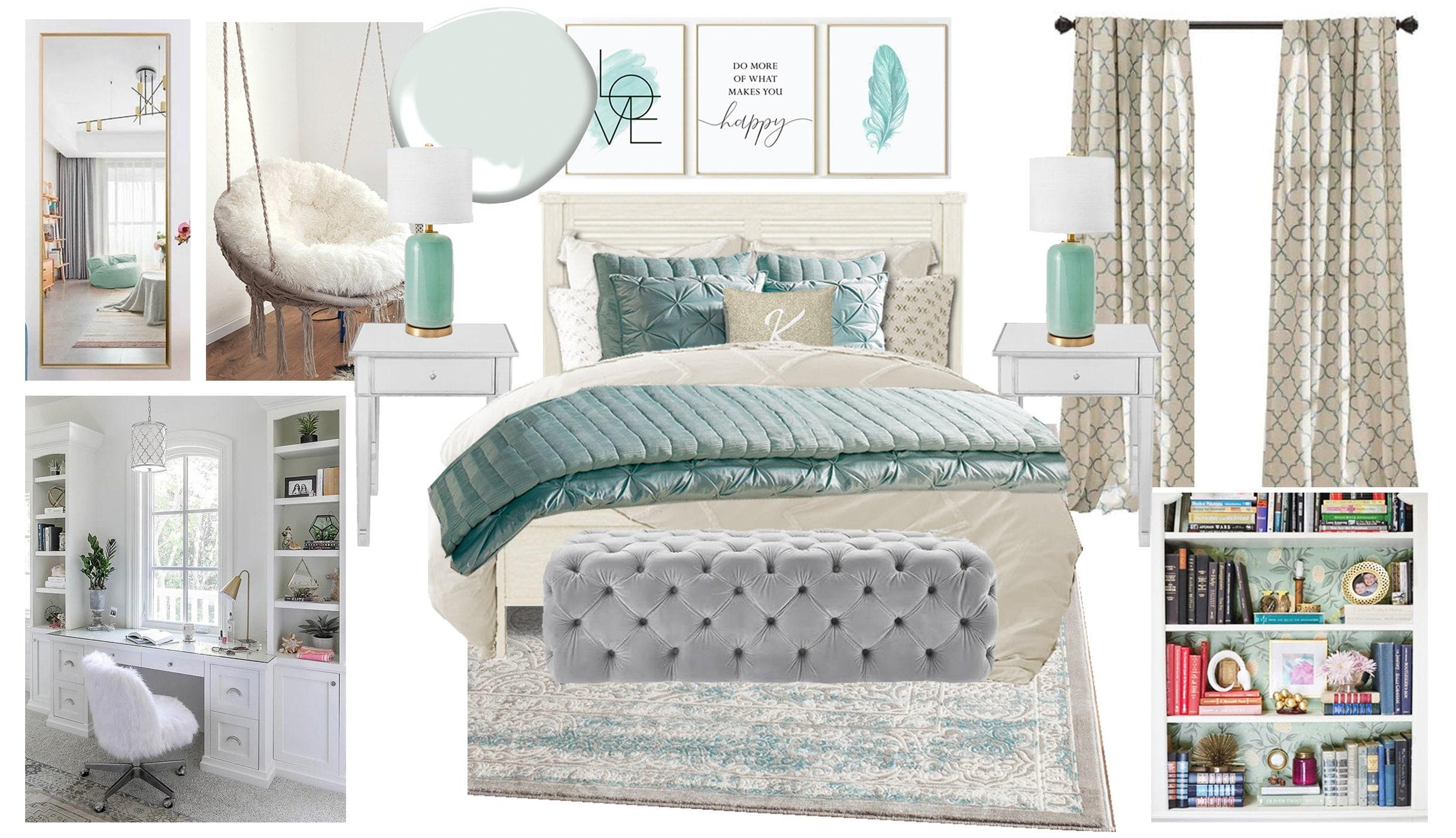 Create a mood board ​area‌ for inspiration in the ⁢teen bedroom