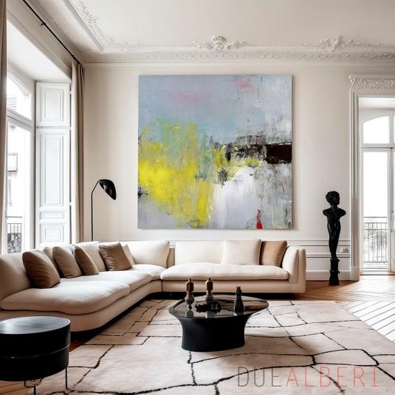 Use oversized‍ art as ⁢a focal⁤ point in your Eclectic Living Room decor